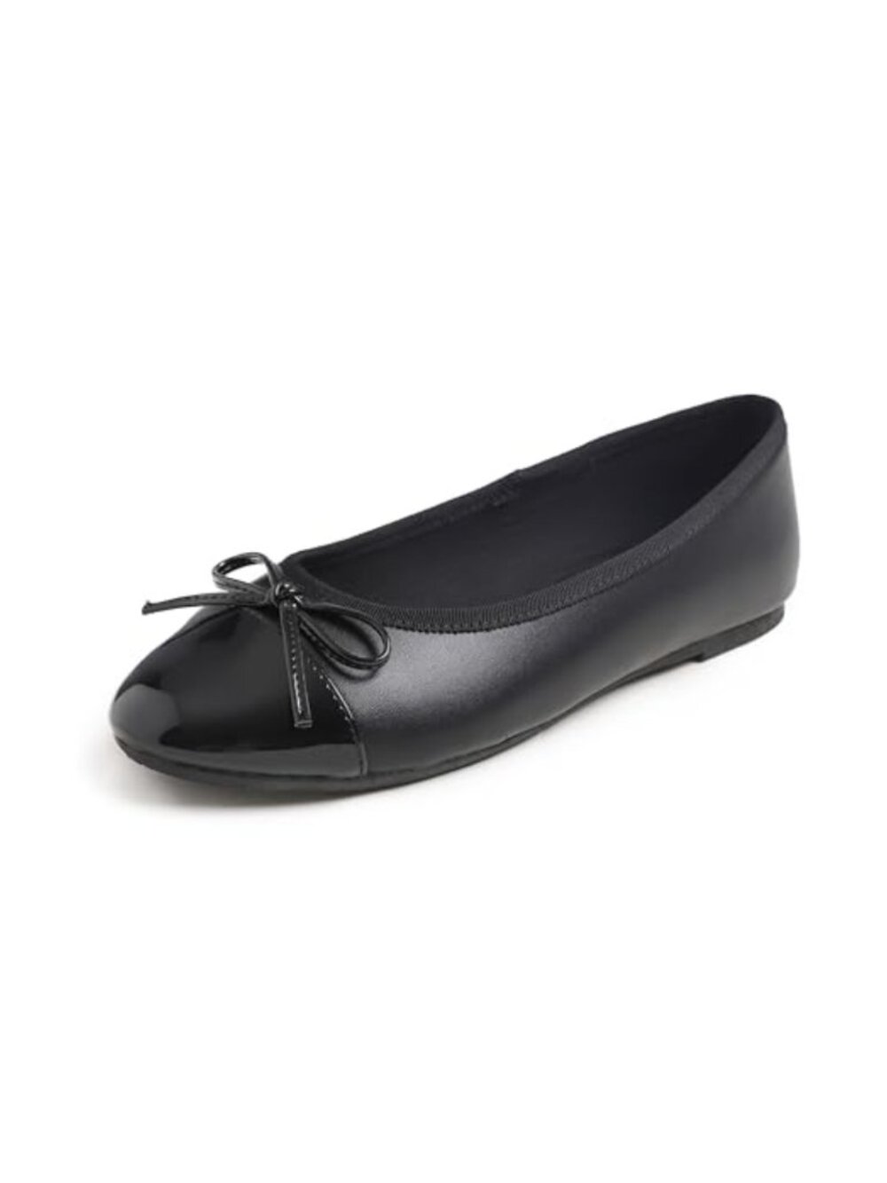Women's Round Toe Ballet Flats Slip On Bow Tie Fashion Dress Shoes